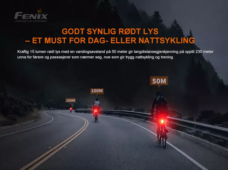 Fenix Sykkelbaklykt BC05RV2