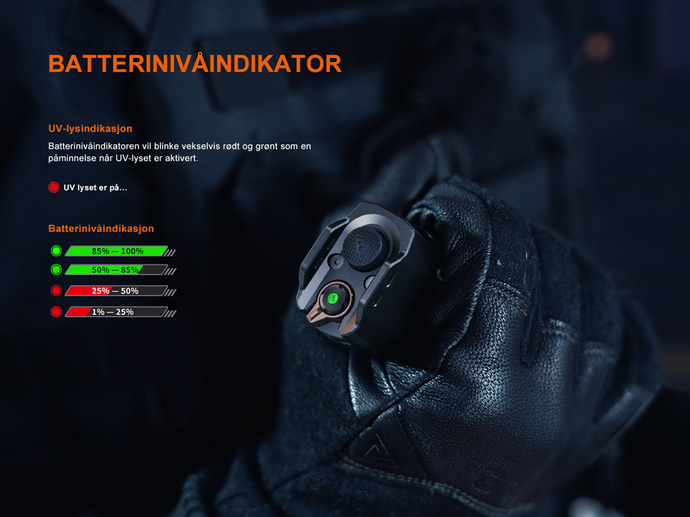 Fenix TK35R Hvit/UV - 5800 lumen LED lykt