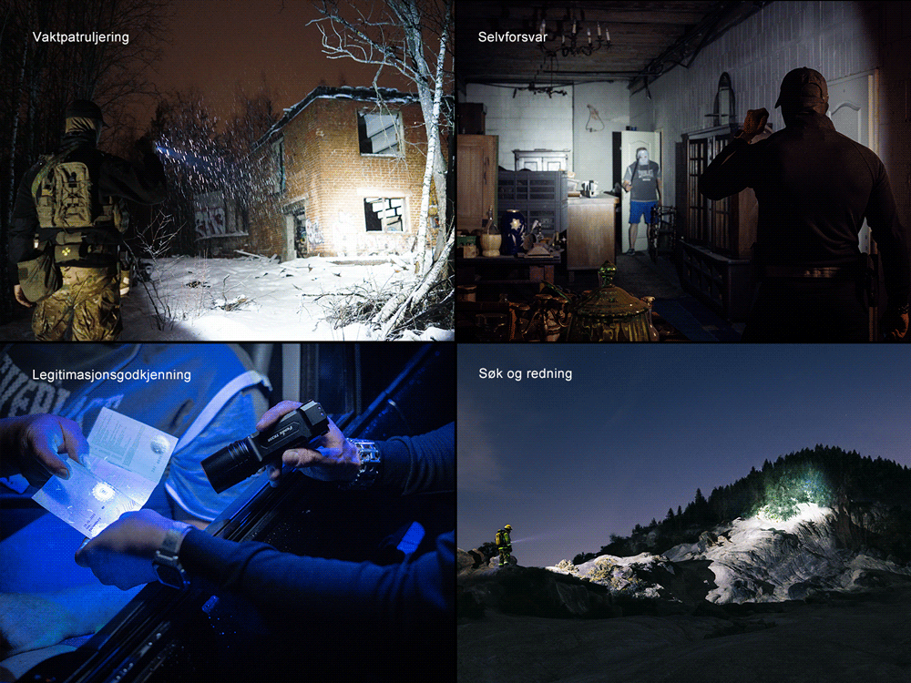 Fenix TK35R Hvit/UV - 5800 lumen LED lykt