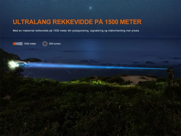 Fenix TK30R Hvit laser lykt - 500 lumen Hvit laser, 1500m - Bilde 12