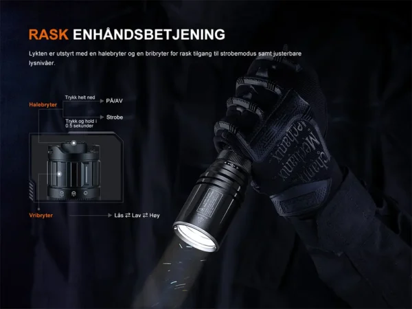 Fenix TK30R Hvit laser lykt - 500 lumen Hvit laser, 1500m - Bilde 11