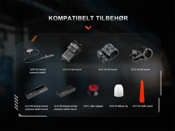 Fenix TK30R Hvit laser lykt - 500 lumen Hvit laser, 1500m - Bilde 8