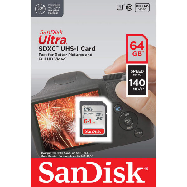 Sandisk SDXC Ultra 64GB 140MB/s