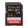 Sandisk SDXC Extreme Pro 64GB 200MB/s UHS-I C10 V30 U3