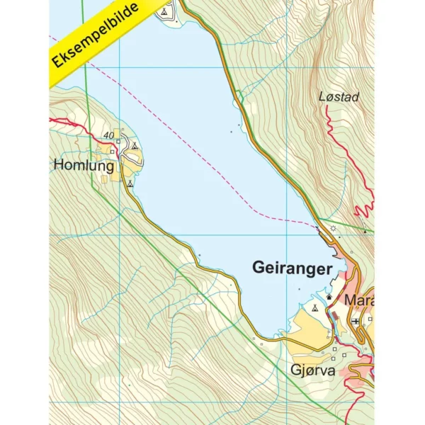 Geirangerfjorden - Topo 750 Turkart- Lnr 3753