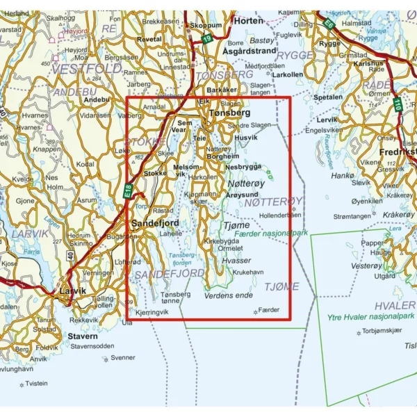 Skjærgårdskart Færder - Lnr 5203