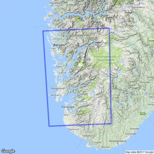 Opplevelsesguide The South West Coast - 1:250 000, Lnr 6023