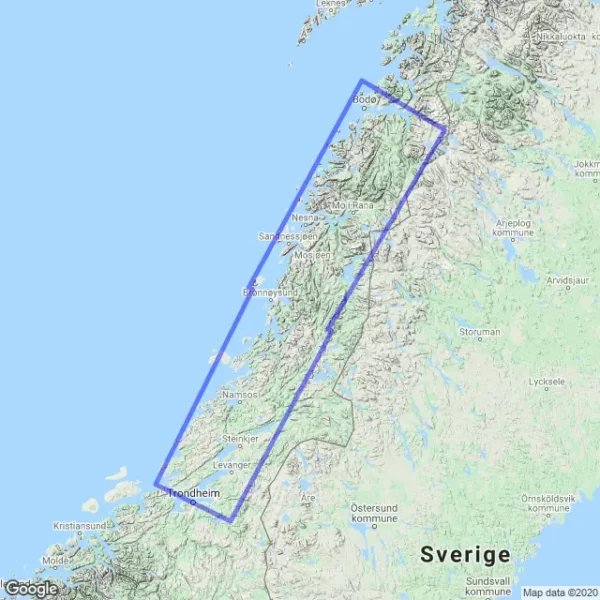 Opplevelsesguide The Coastal Route - 1:250 000, Lnr 6029