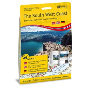 The South West Coast 1:250 000 m/hefte Opplevelsesguide vei