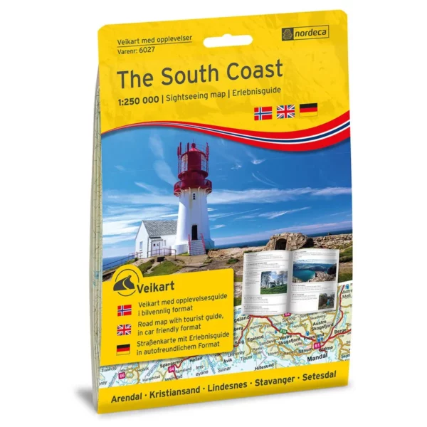 The South Coast 1:250 000 m/hefte Opplevelsesguide vei