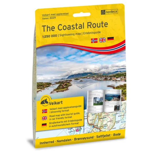 The Coastal Route 1:250 000 m/hefte Opplevelsesguide vei