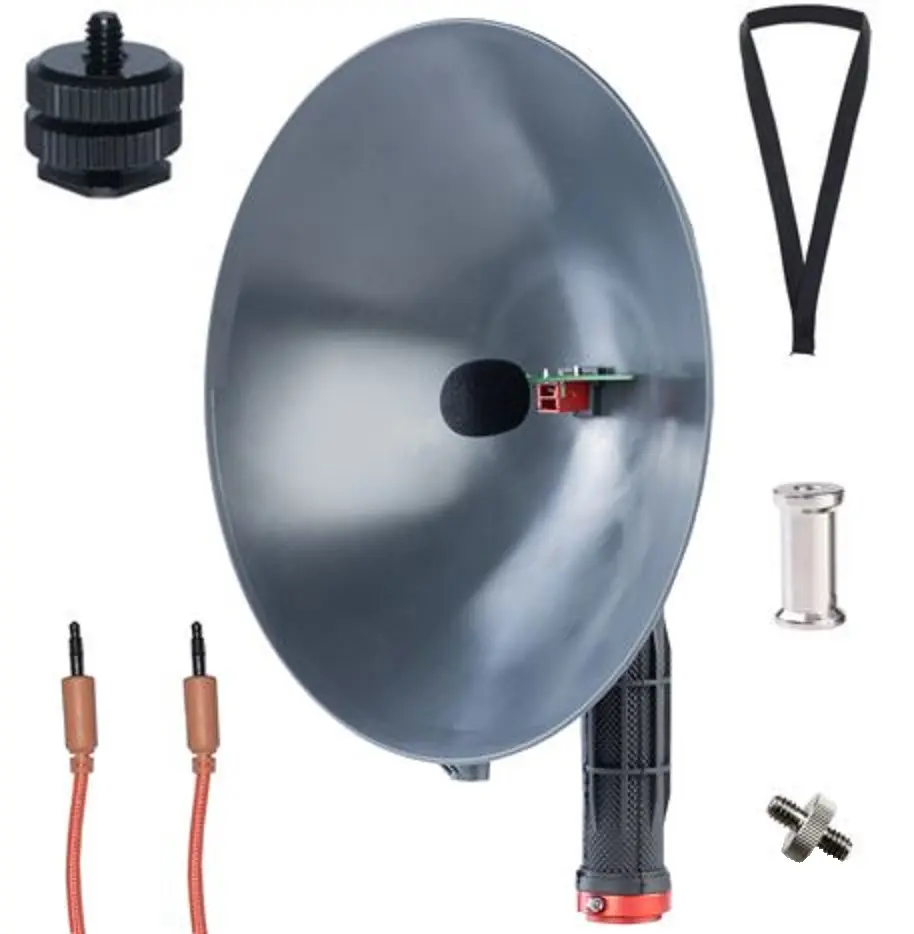 Brilluxa Parabolmikrofon Monokular - Bionic Ear Vogelhorchgerät Mit 650ft Reichweite