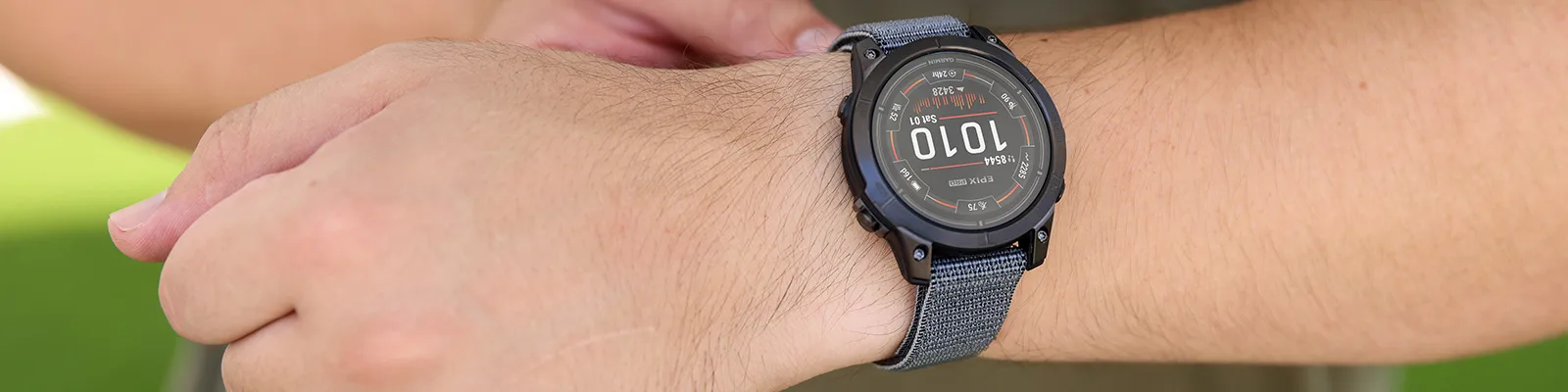 Garmin UltraFit-nylon 26-klokkeremmer, Granittblå