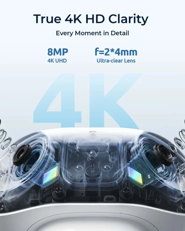Reolink Argus 4 Pro 4K 180° batteri kamera med ColorX nattsyn