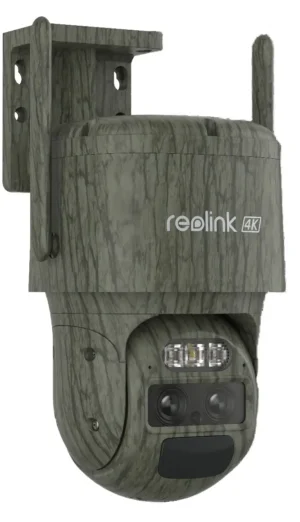 Reolink TrackMix Camo 4G - 4K 8MP Dual Lens PTZ kamera med Auto-Tracking