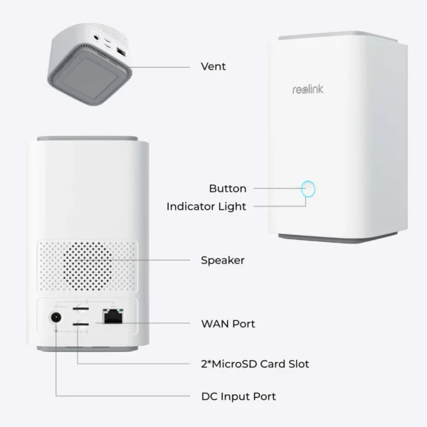 Reolink Home Hub – Trådløs opptaker og sikkerhetssenter