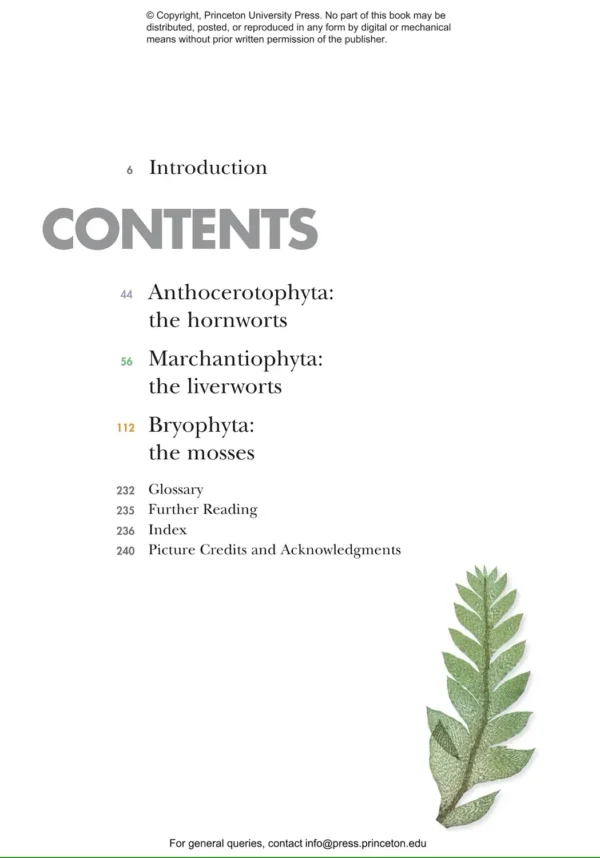 Mosses, Liverworts, and Hornworts of the World