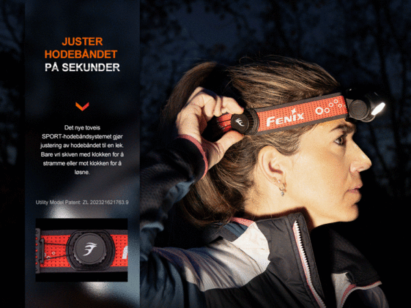 Fenix Hodelykt HM65R-T-V2 - 1600 lumen LED lykt