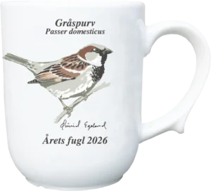 Gråspurv krus - Årets fugl 2026