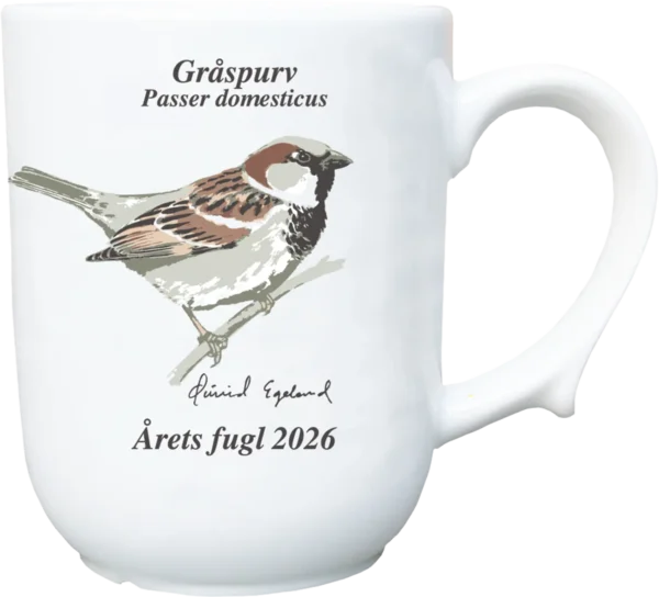 Gråspurv krus - Årets fugl 2026