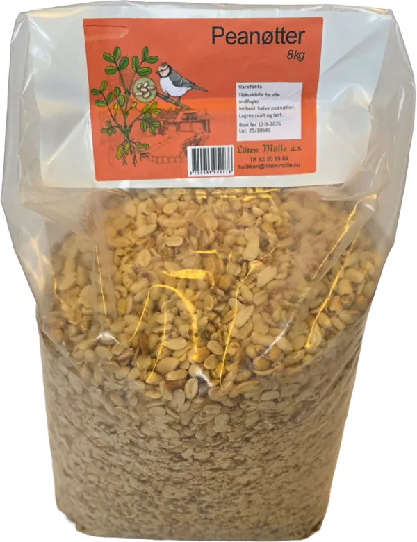 Peanøtter mix, 8 kg i sekk