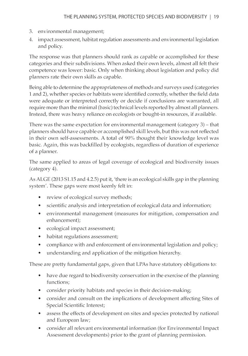 Protected Species and Biodiversity