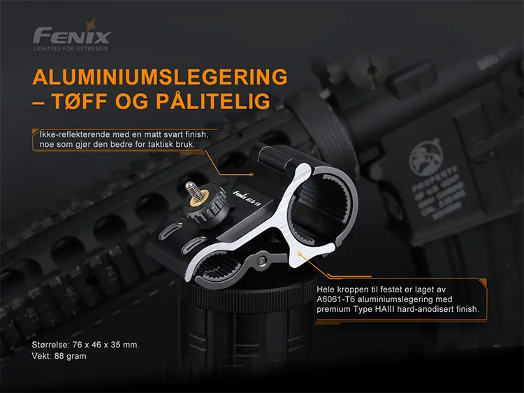 Fenix ALG-18 Lyktemontasje for rifle