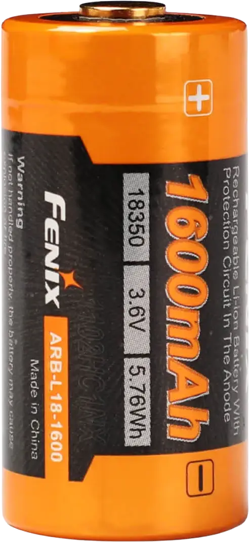 Fenix ARB-L18-1600 18350Batteri oppladbar 1600mAh