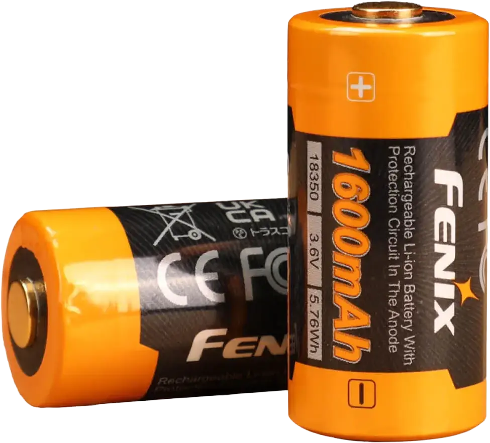 Fenix ARB-L18-1600 18350Batteri oppladbar 1600mAh