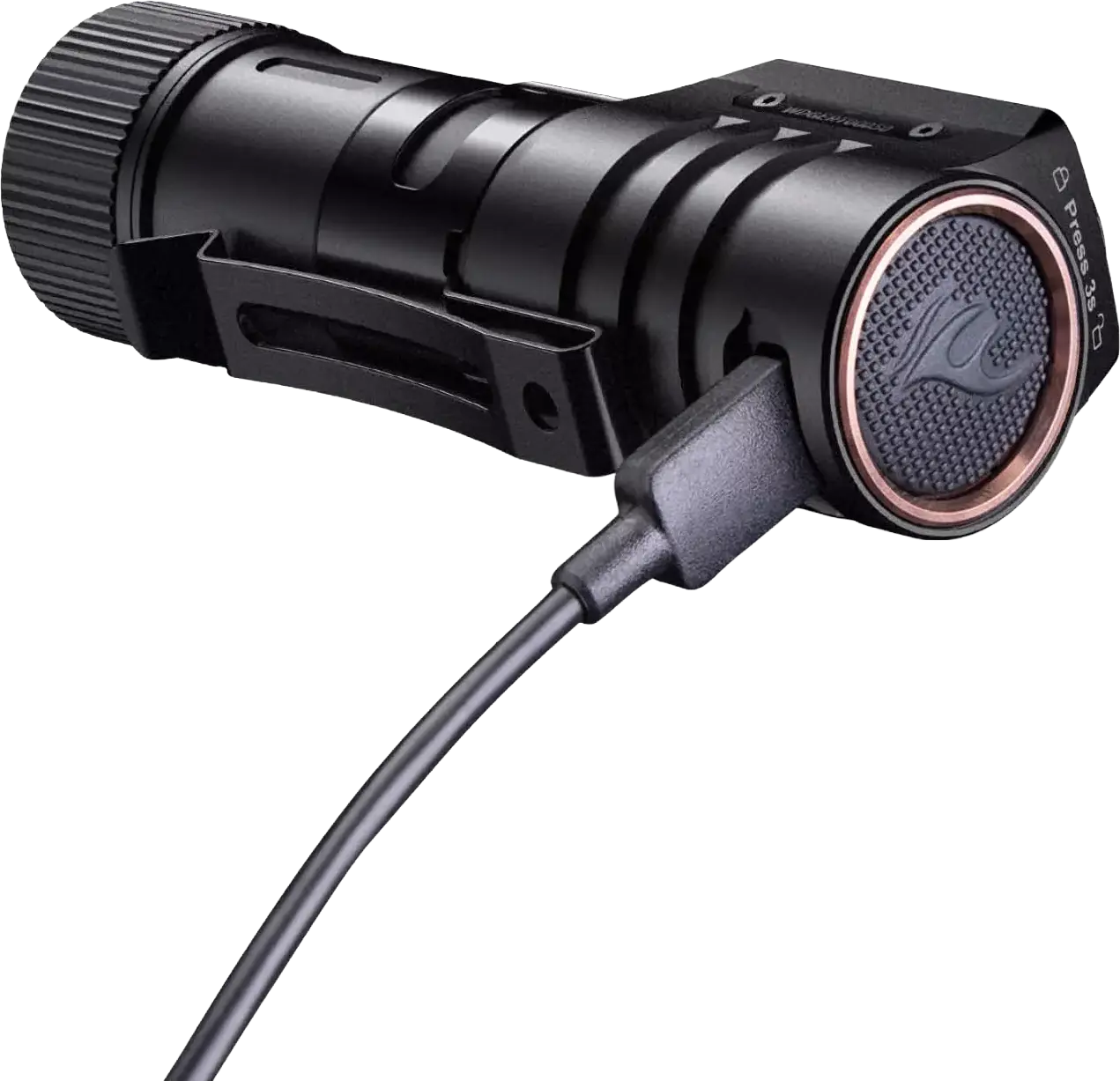 Fenix Hodelykt HM71R - 2700 lumen LED lykt