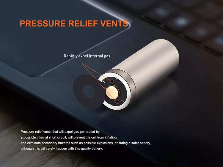 Fenix 18350 CR123 LI-ION Batteri oppladbar 1100mAh