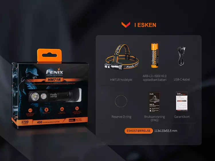 Fenix Hodelykt HM71R