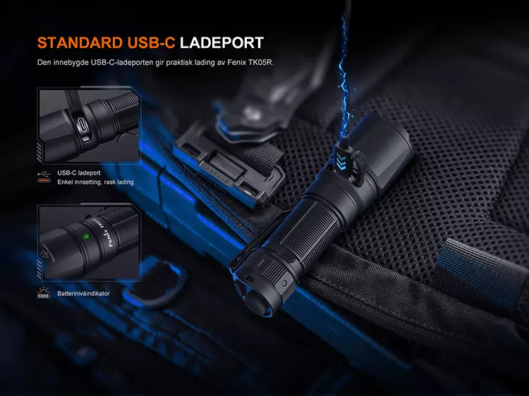 Fenix K05R Lykt TAC - 1000 lumen