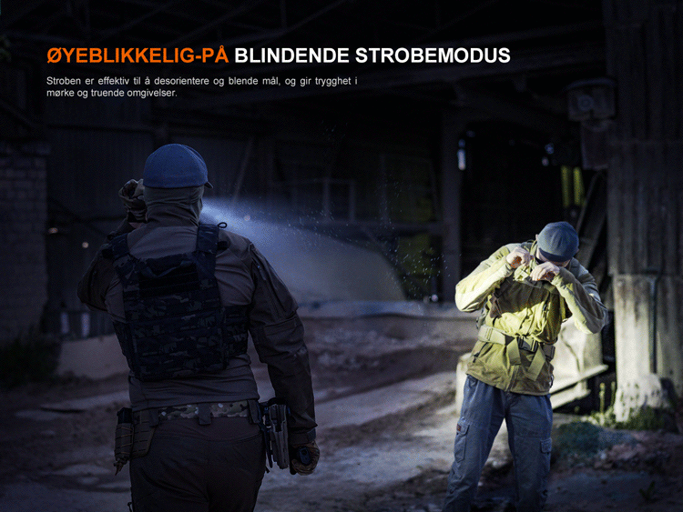 Fenix K05R Lykt TAC - 1000 lumen